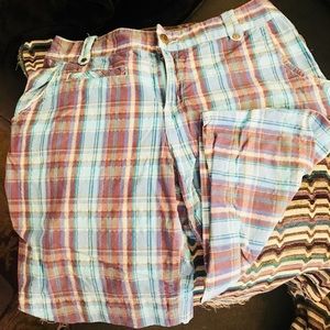 Girls plaid shorts